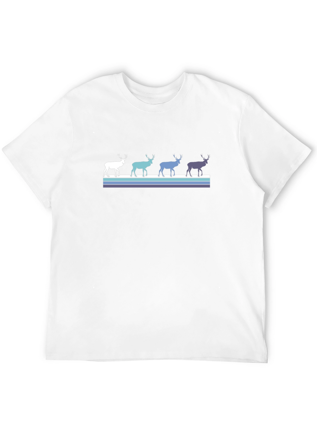 Retro Reindeer T-Shirt - Black