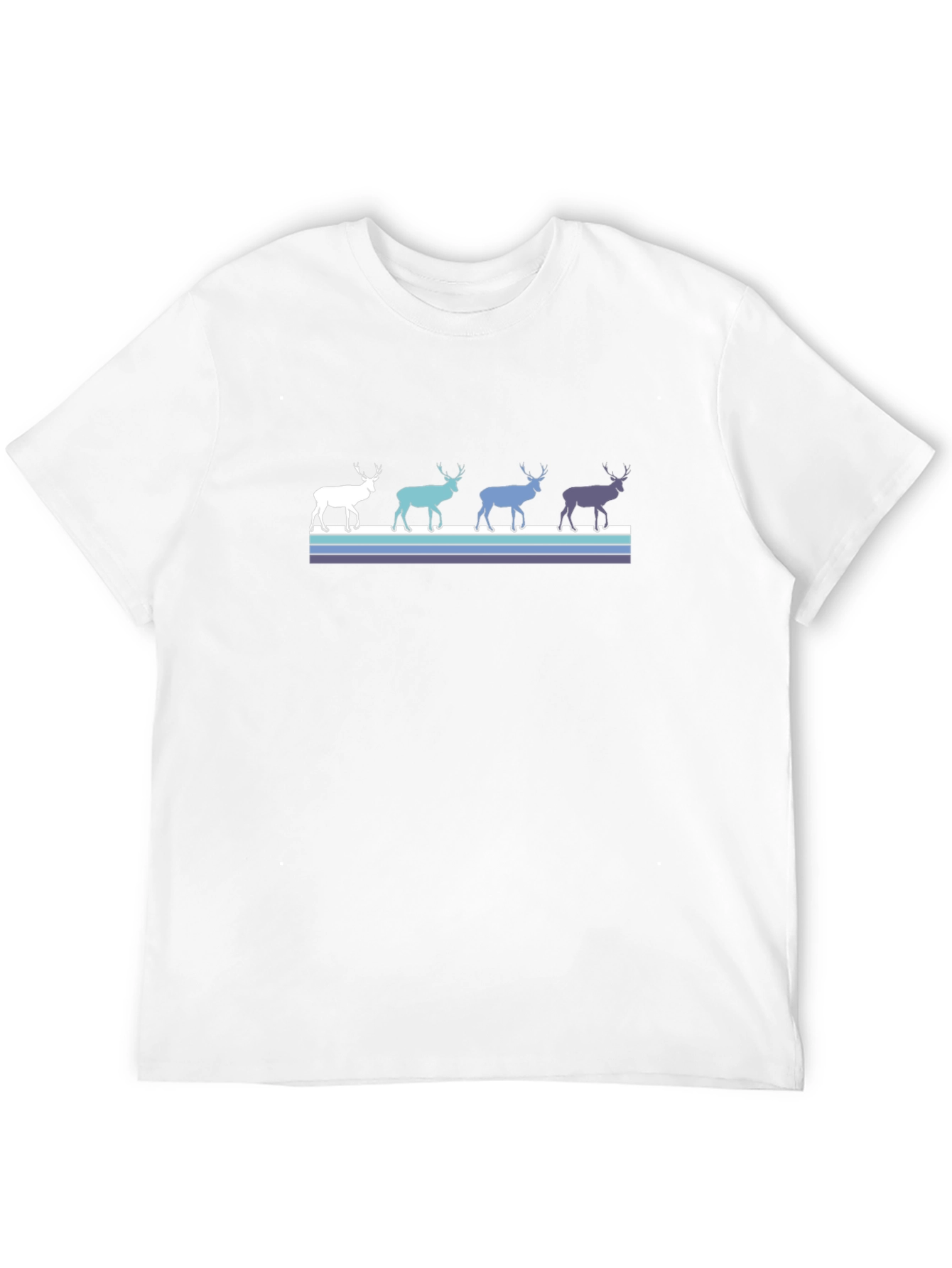 Retro Reindeer T-Shirt - Black