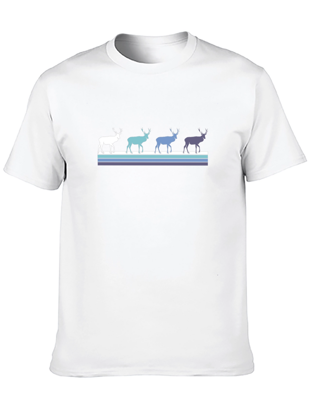 Retro Reindeer T-Shirt - Black