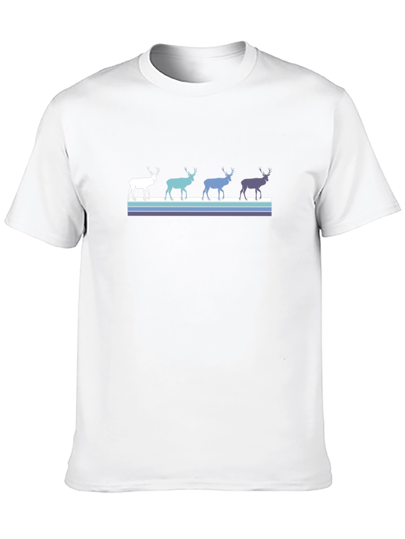 Retro Reindeer T-Shirt - Black
