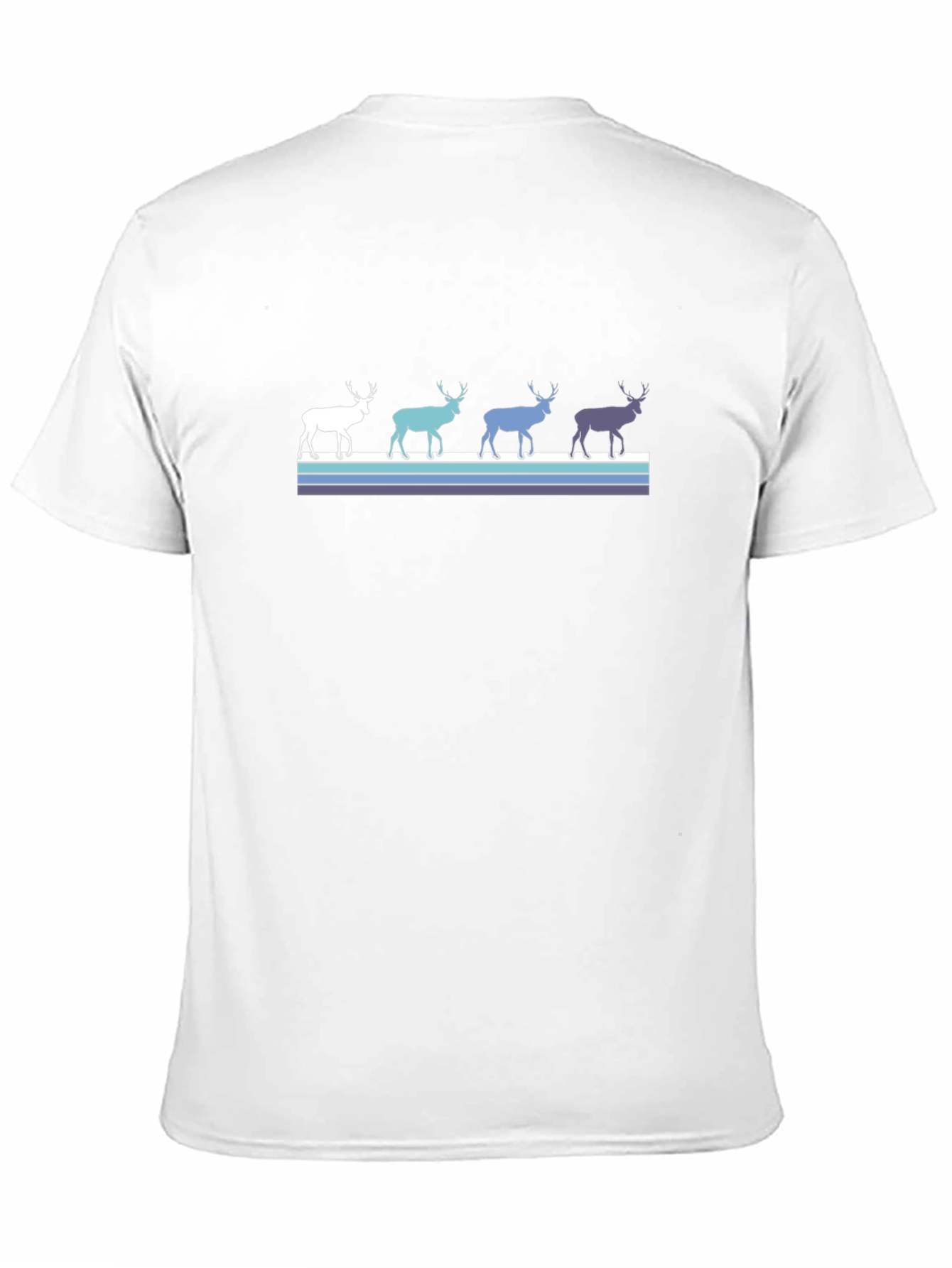 Retro Reindeer T-Shirt - Black