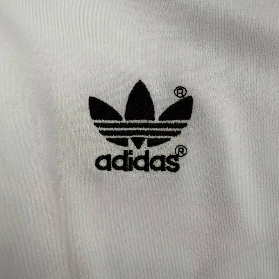 1976/1977 1. FC Köln Home White Retro Soccer Jersey Detail 1