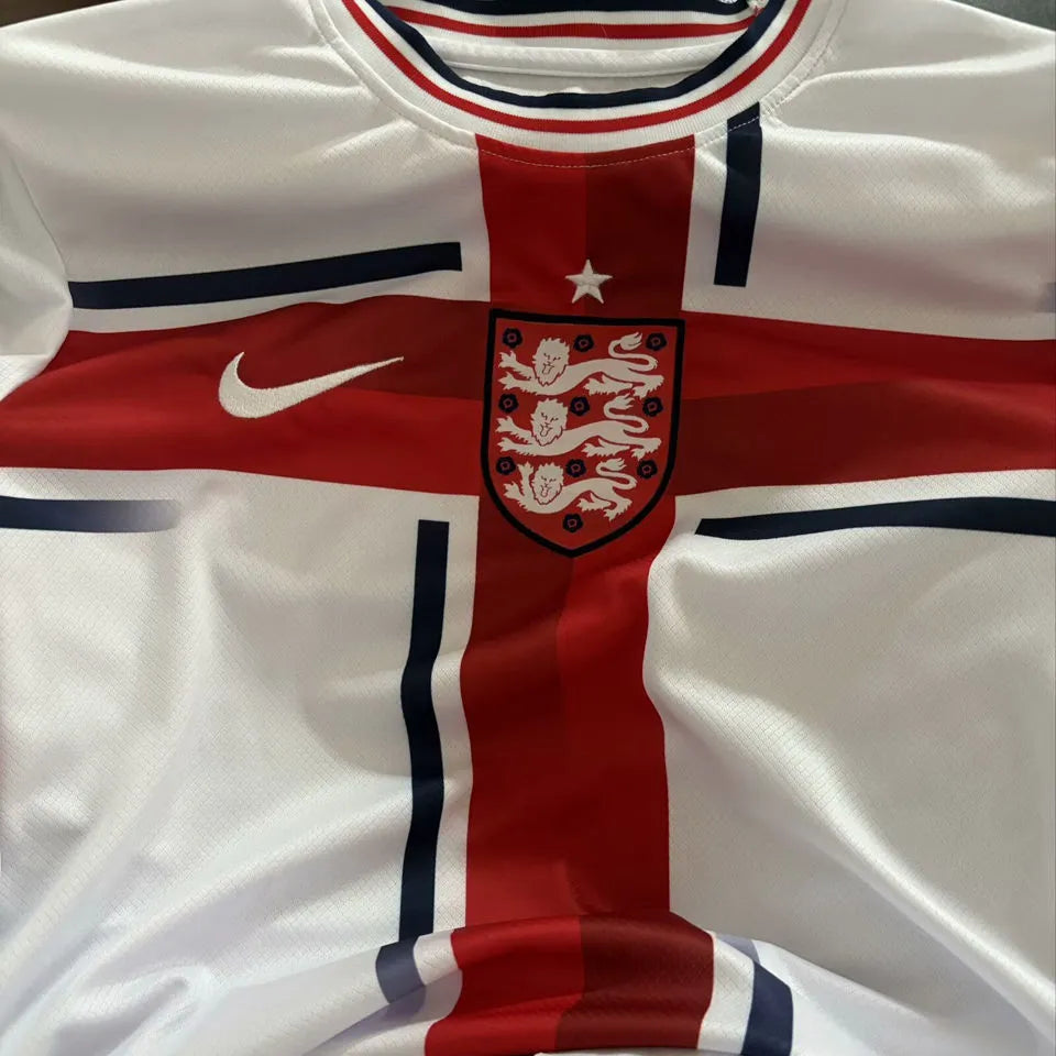 2024/25 England Special Edition White Fans Soccer Jersey Detail 1