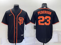 Men's San Francisco Giants Joc Pederson #23 Black Replica Baseball Jerseys