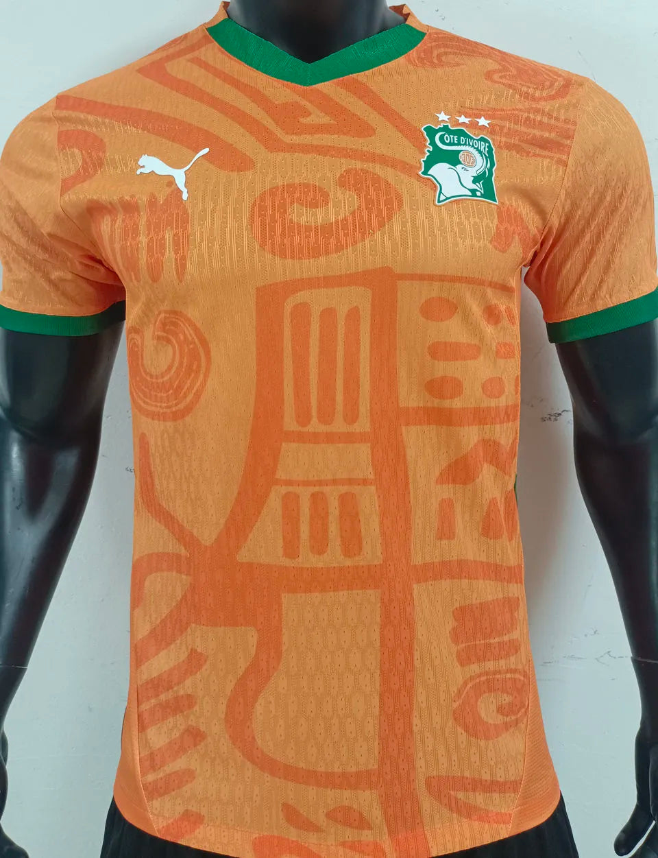 2025 Ivory Coast Home Orange Player Version Jersey Front