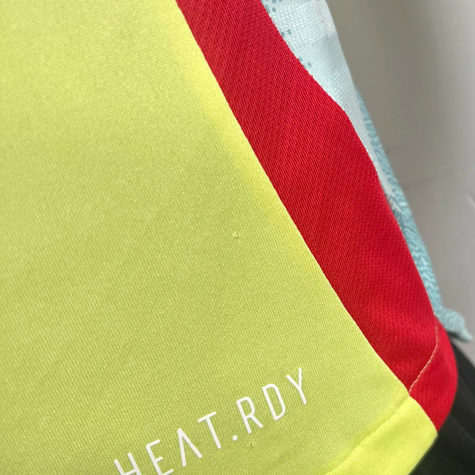 2024/25 Spain Away Yellow Player Version Soccer Jersey Detail 4
