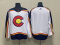 Men's Colorado Avalanche White Blank Player Jerseys