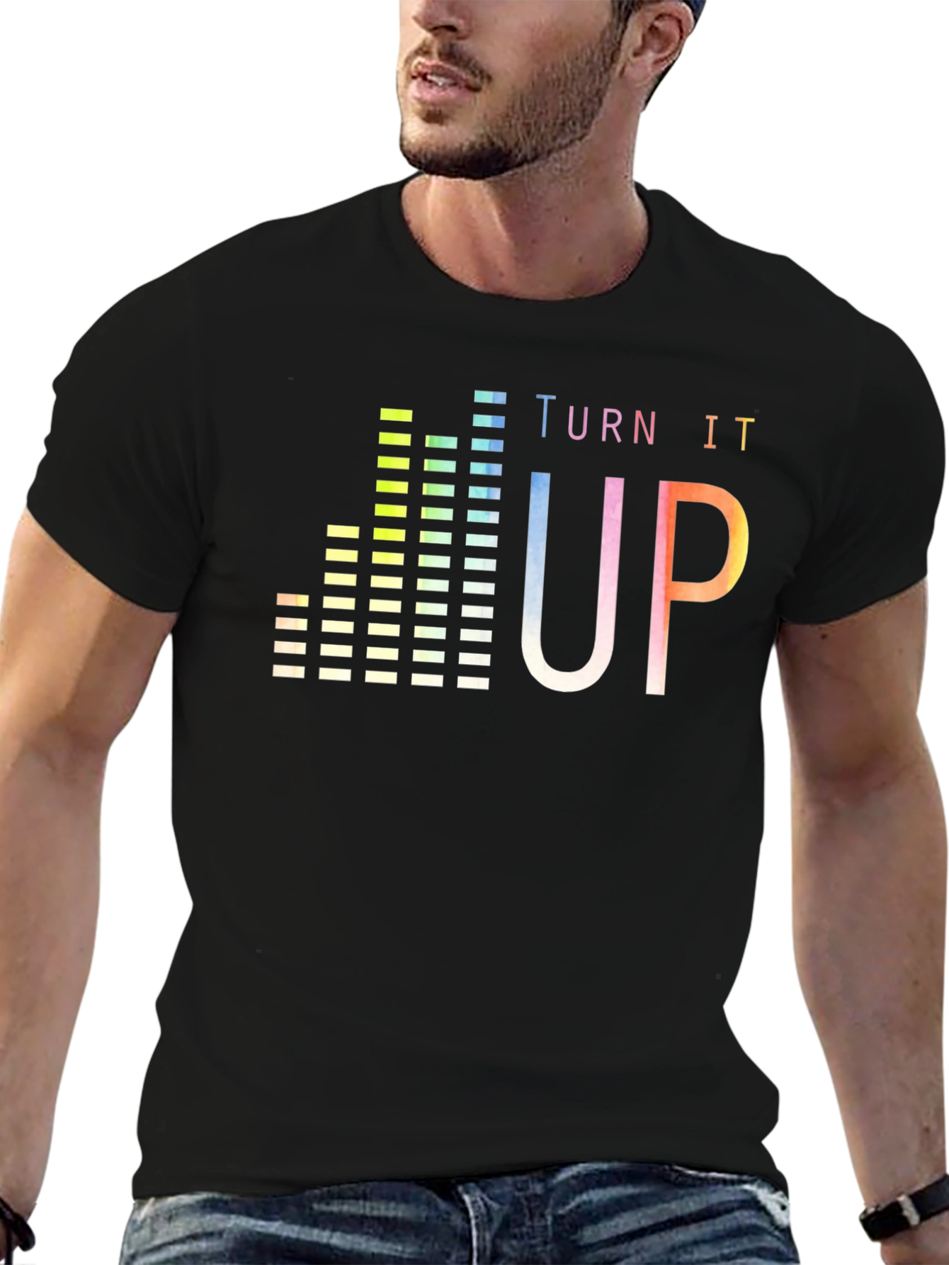Turn It Up Graphic Tee - Music Lovers Shirt