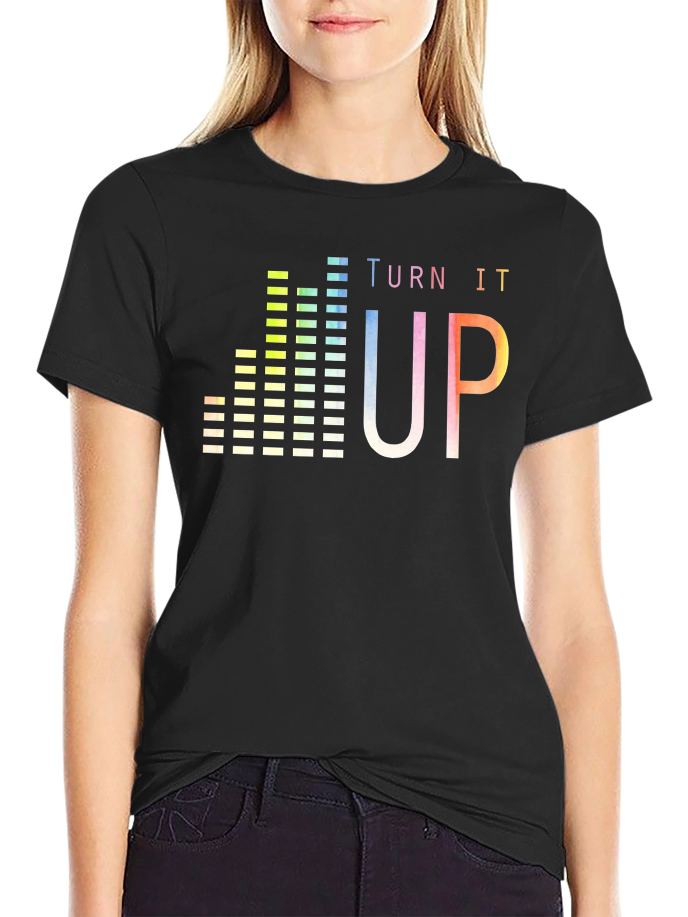 Turn It Up Graphic Tee - Music Lovers Shirt
