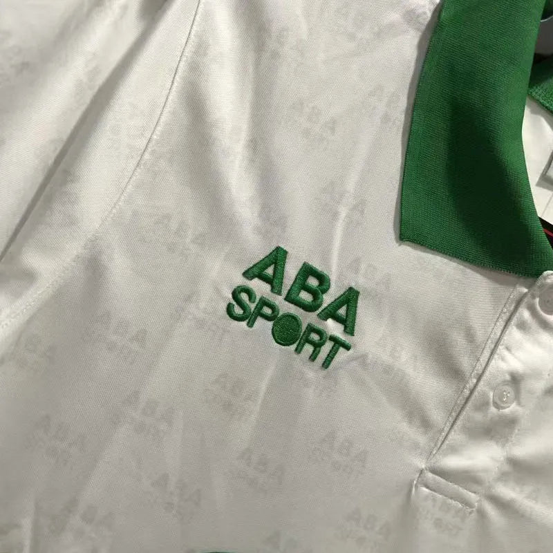 1995 Mexico Away White Retro Soccer Jersey Detail 3
