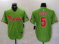 Men's Philadelphia Phillies Bryson Stott #5 Green Limited Player Jerseys