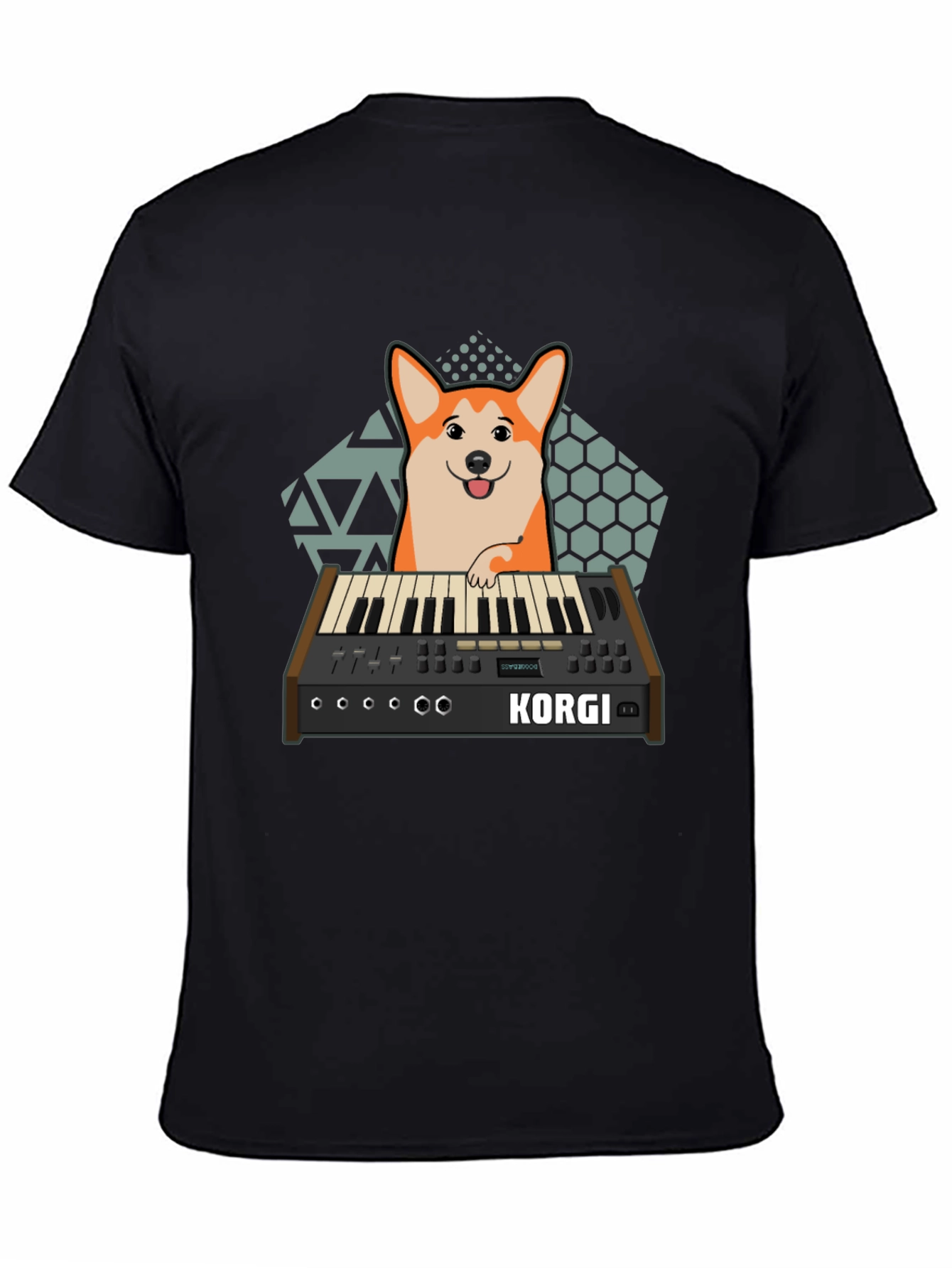 Korgi Synthesizer T-Shirt - Musician Dog Tee