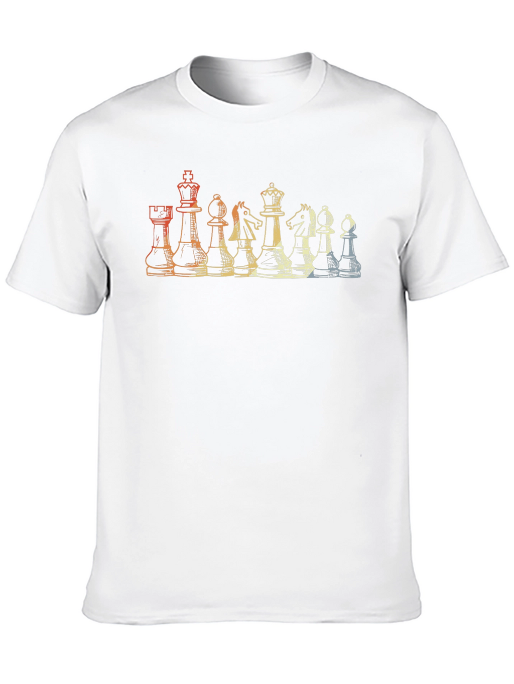 Chess Piece Retro Graphic T-Shirt