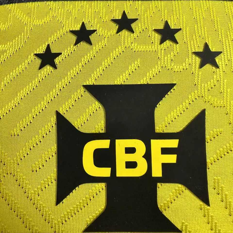2023/24 Brazil Special Edition Black Player Version Jersey Detail 1