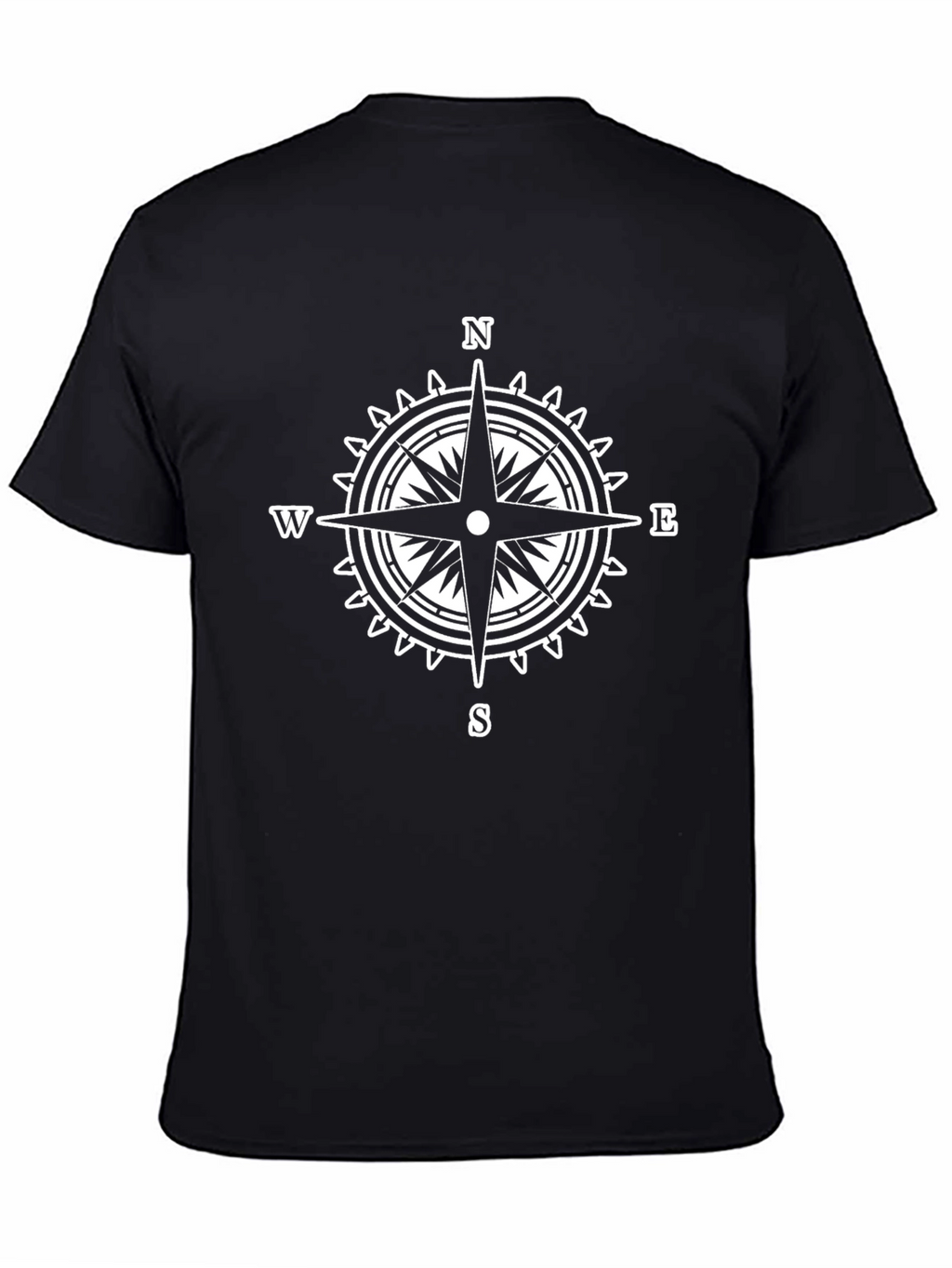 Compass Rose Graphic T-Shirt - Stylish Nautical Tee
