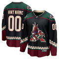 Men's Arizona Coyotes Black 2021/22 Home Breakaway Custom Jerseys