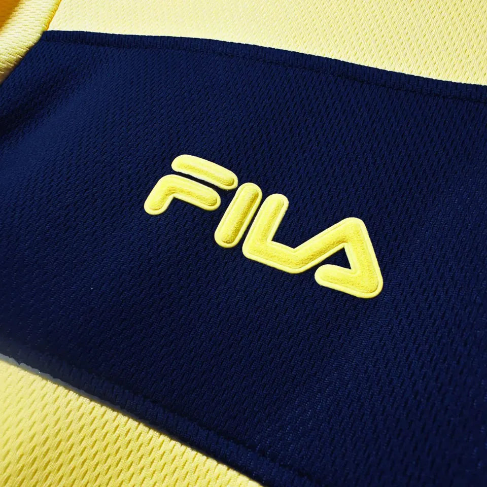 2002 Scotland Away Yellow Retro Soccer Jersey Detail 3