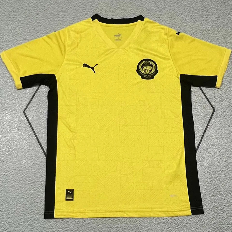2025/26 Malaysia Home Yellow Fans Soccer Jersey Front