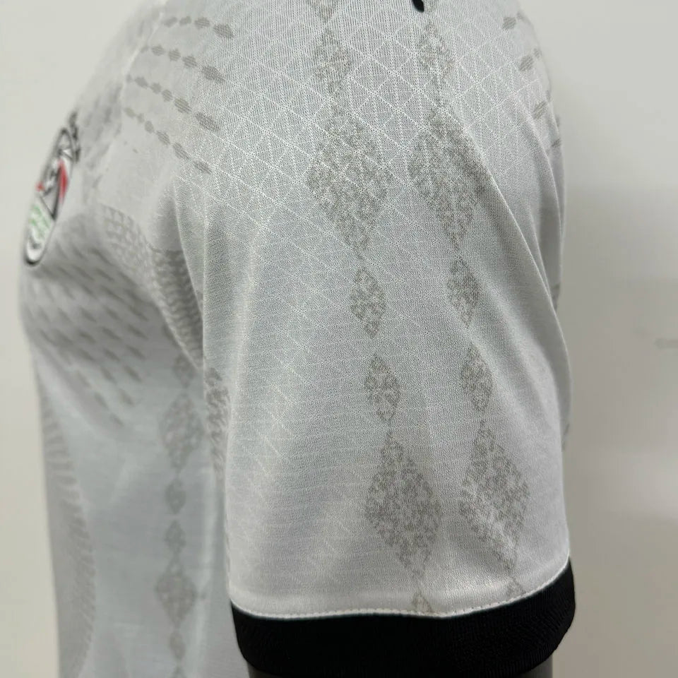2025 Egypt Away White Player Version Soccer Jersey Detail 4
