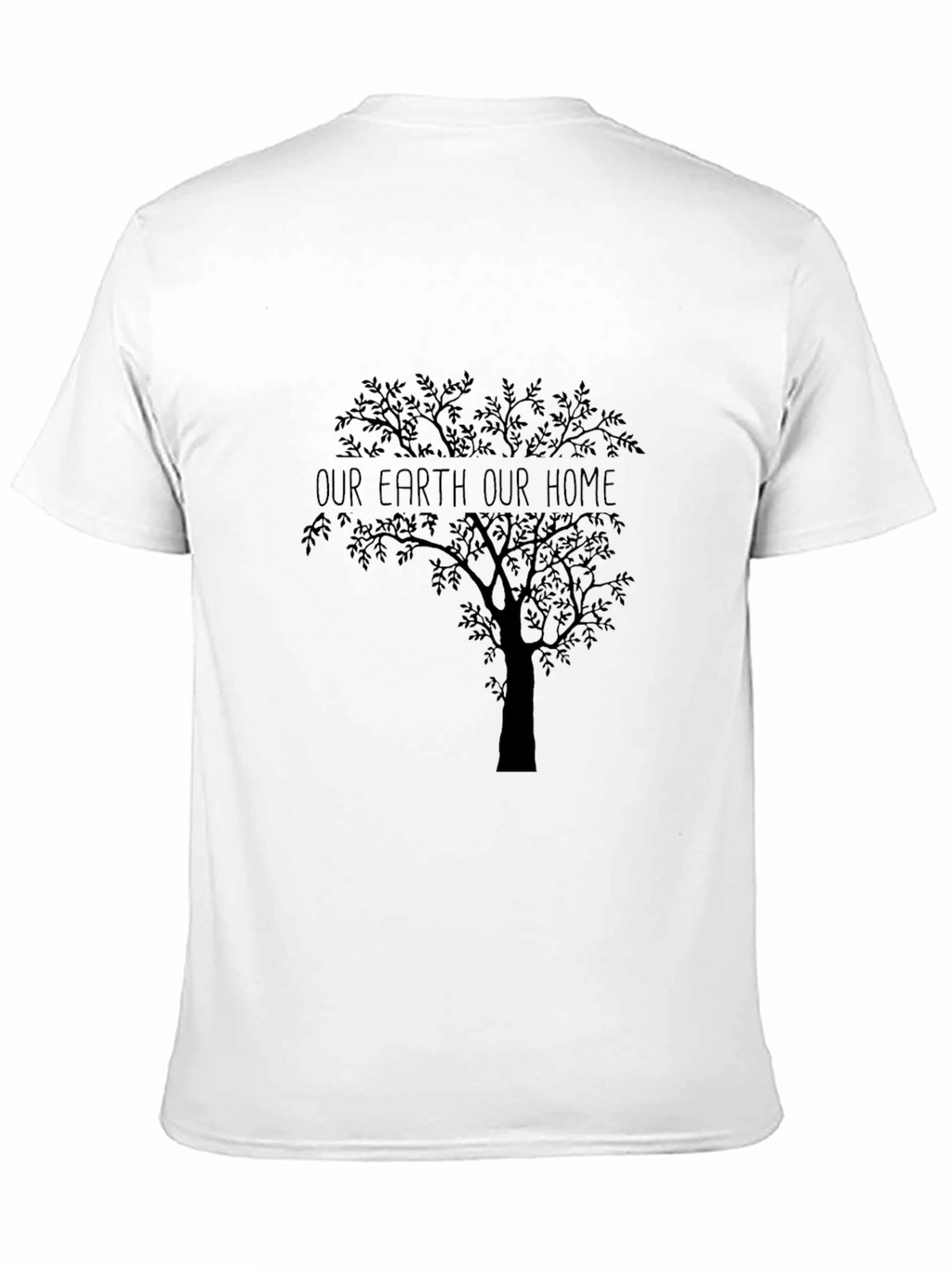 Earth Home Tree Graphic Tee - Black