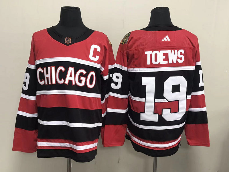 Men's Chicago Blackhawks Jonathan Toews #19 Red Breakaway Jerseys