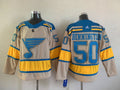 Men's St. Louis Blues Jordan Binnington #50 Cream Breakaway Player Jerseys