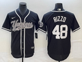Men's New York Yankees Anthony Rizzo #48 Black Player Jerseys Joint Edition
