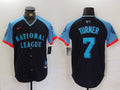 Men's National League Trea Turner #7 Navy 2024 MLB All-Star Game Limited Player Jerseys
