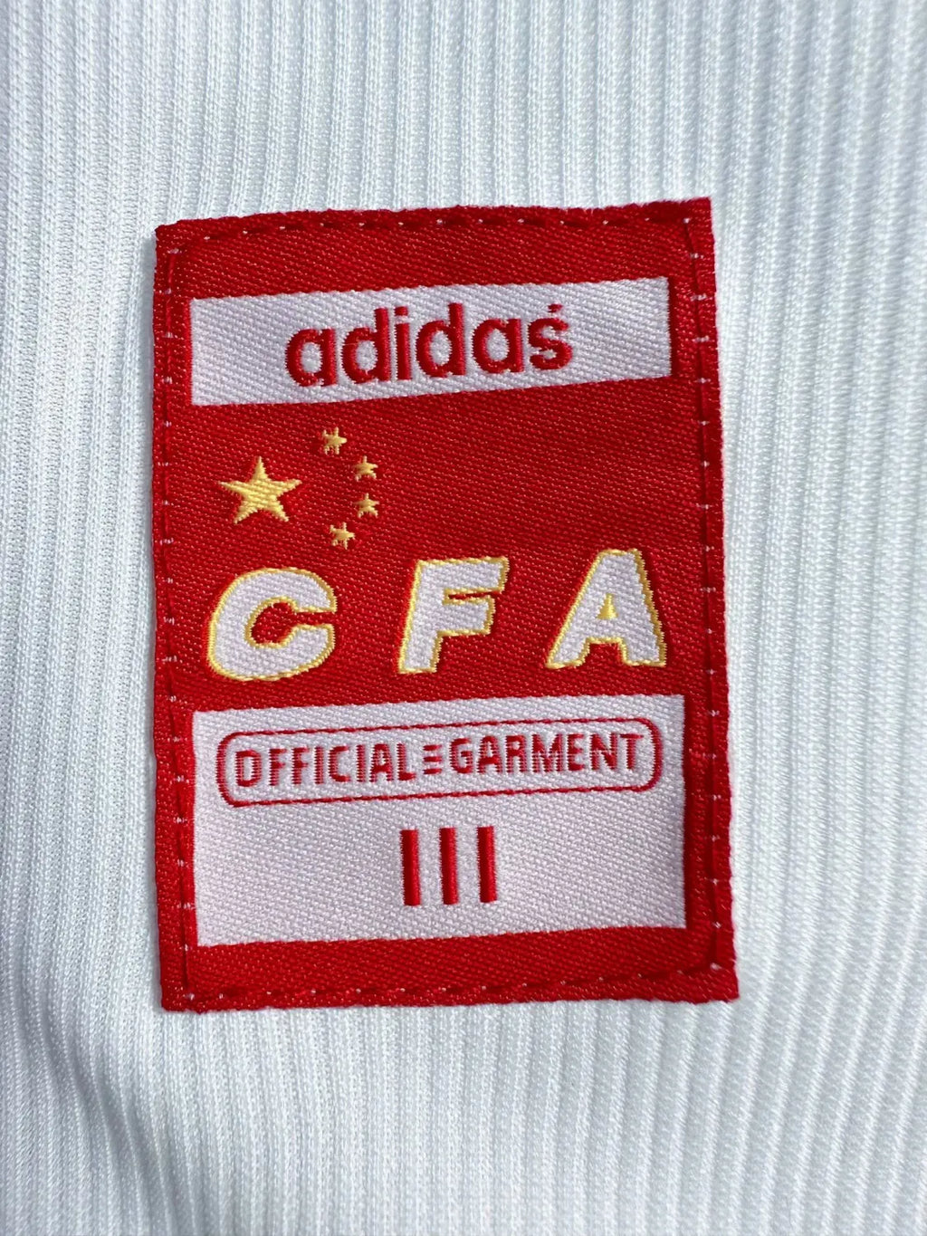 1998 CFA White Retro Soccer Jersey Detail 1