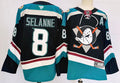Men's Anaheim Ducks Teemu Selanne #8 Black Game Jerseys