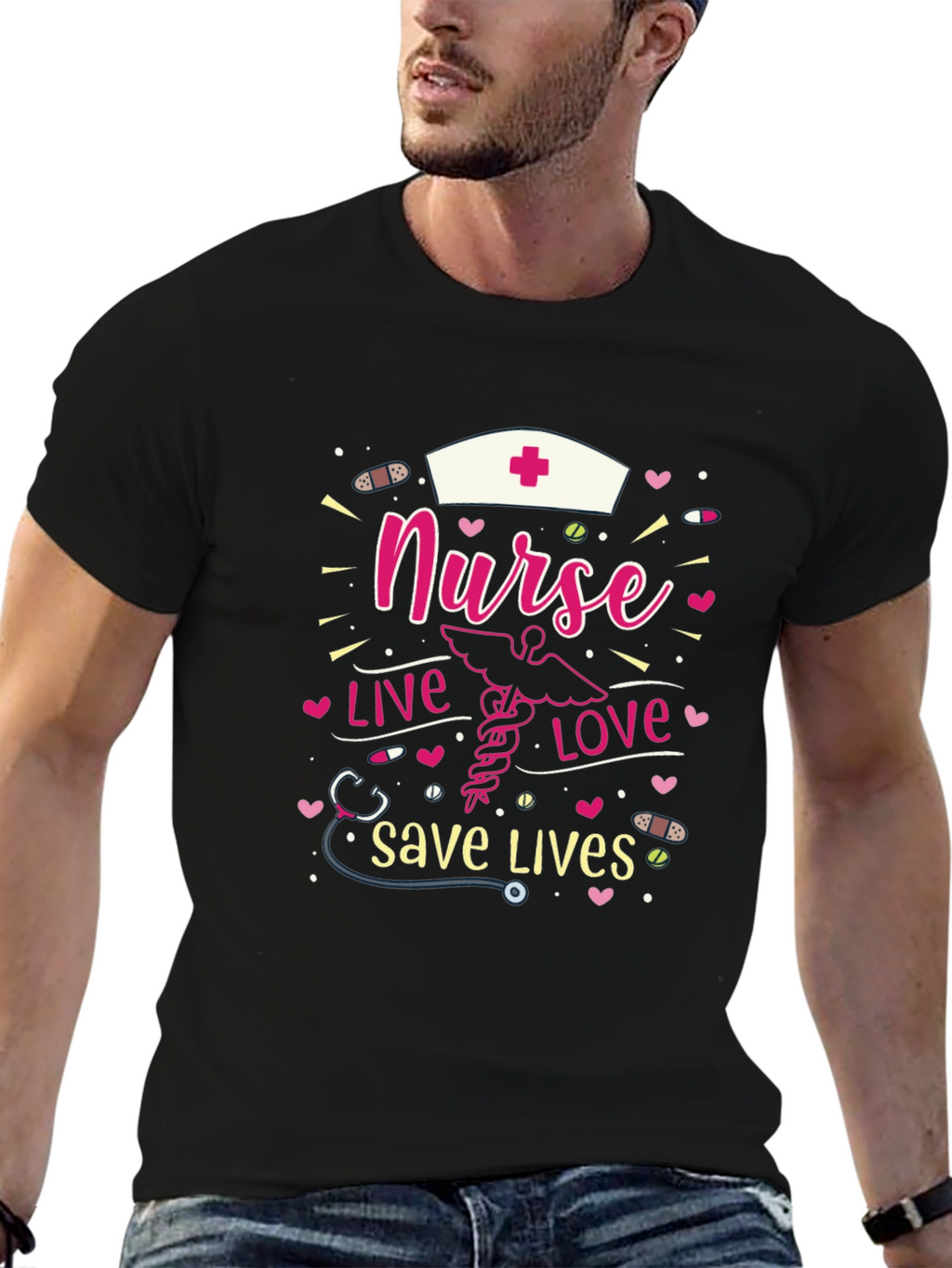 Nurse Live Love Save Lives T-Shirt