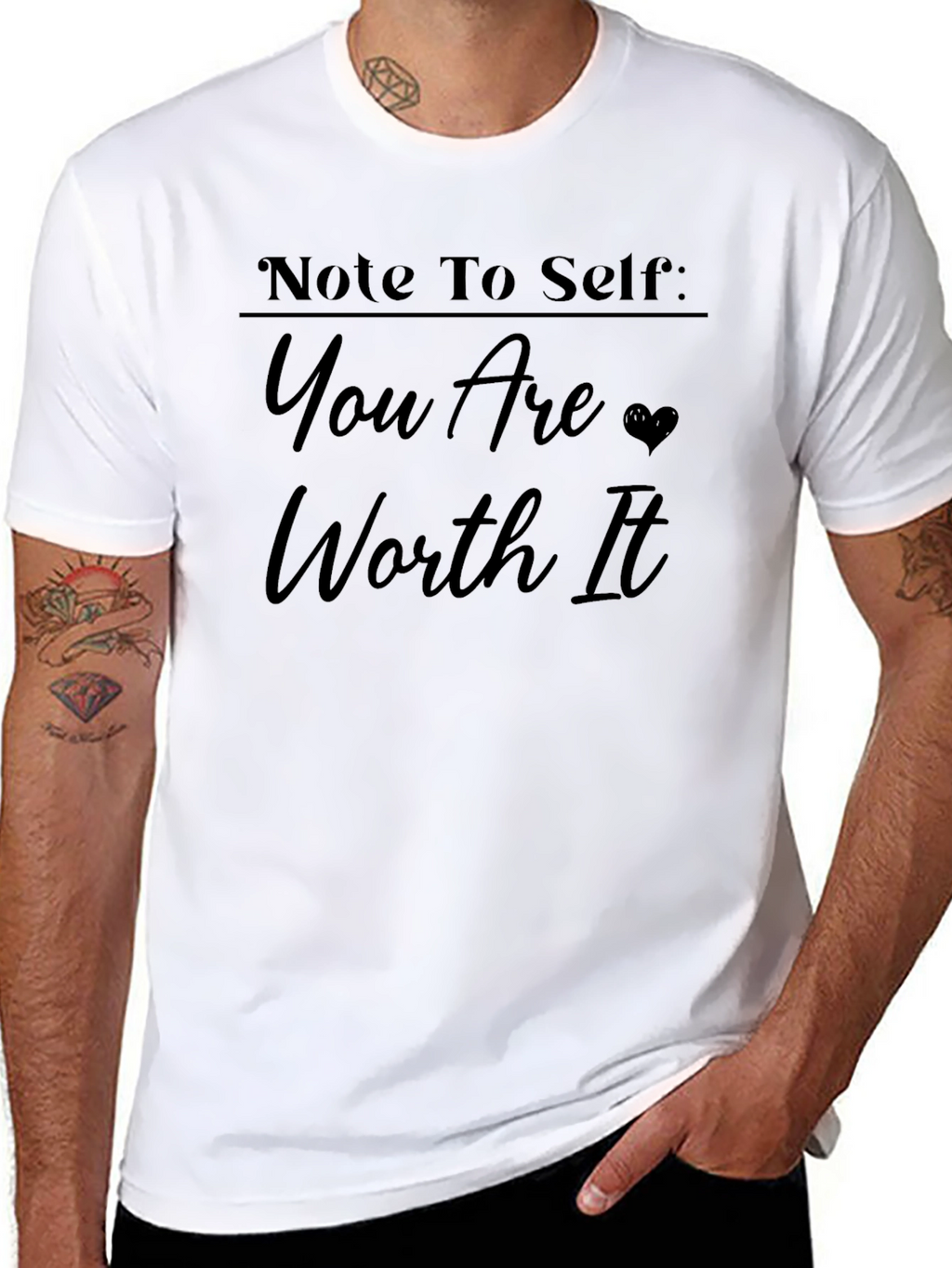Note to Self Worth It Graphic Tee