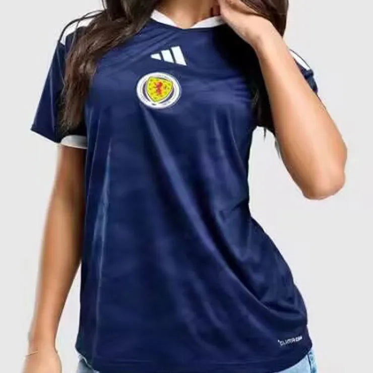 1982 Scotland Away Red Retro Soccer Jersey Detail 4