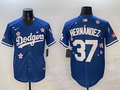 Men's Los Angeles Dodgers Teoscar Hernandez #37 Royal Player Game Jerseys