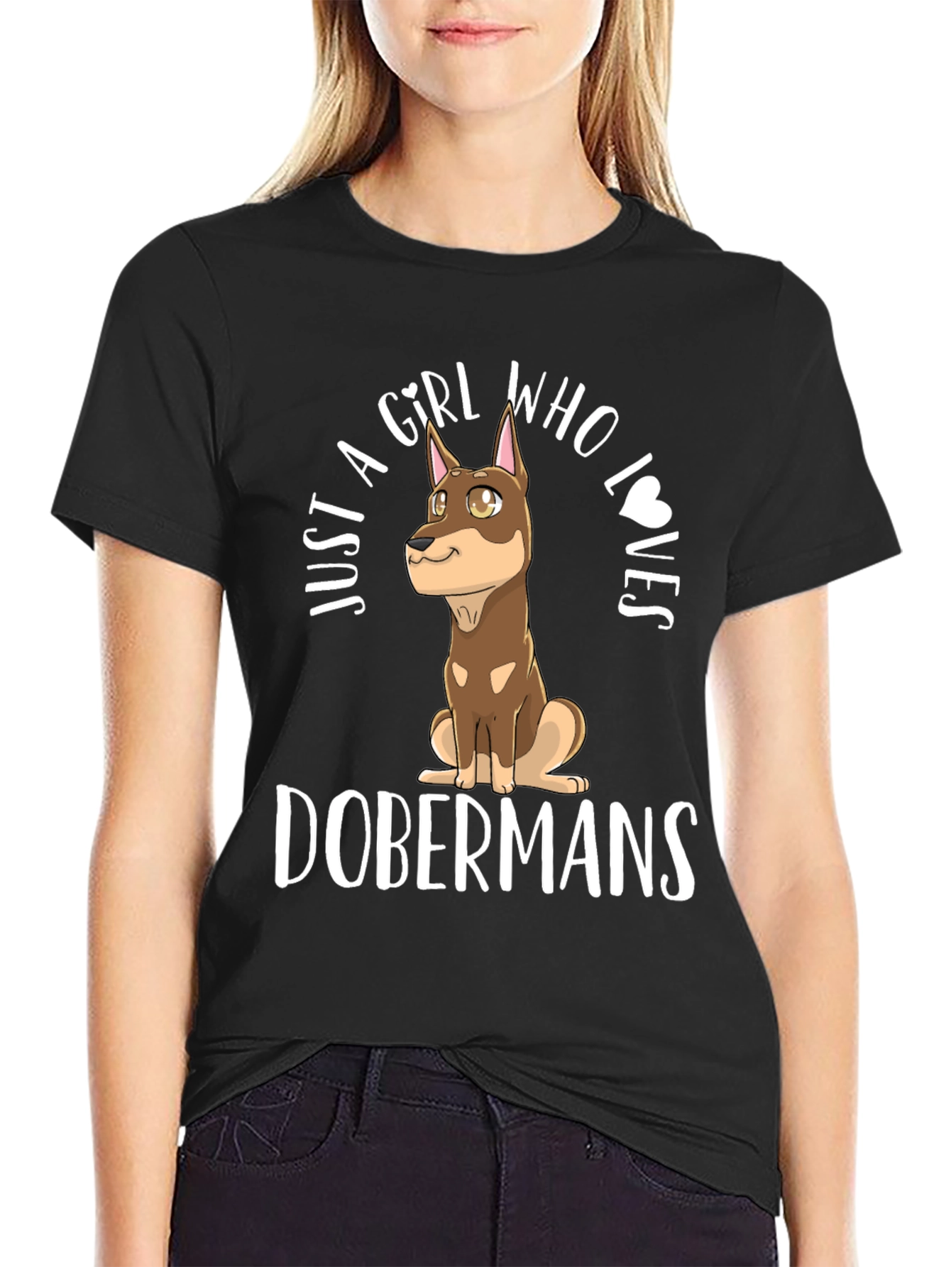 Doberman Girls T-Shirt - Dog Lover Tee