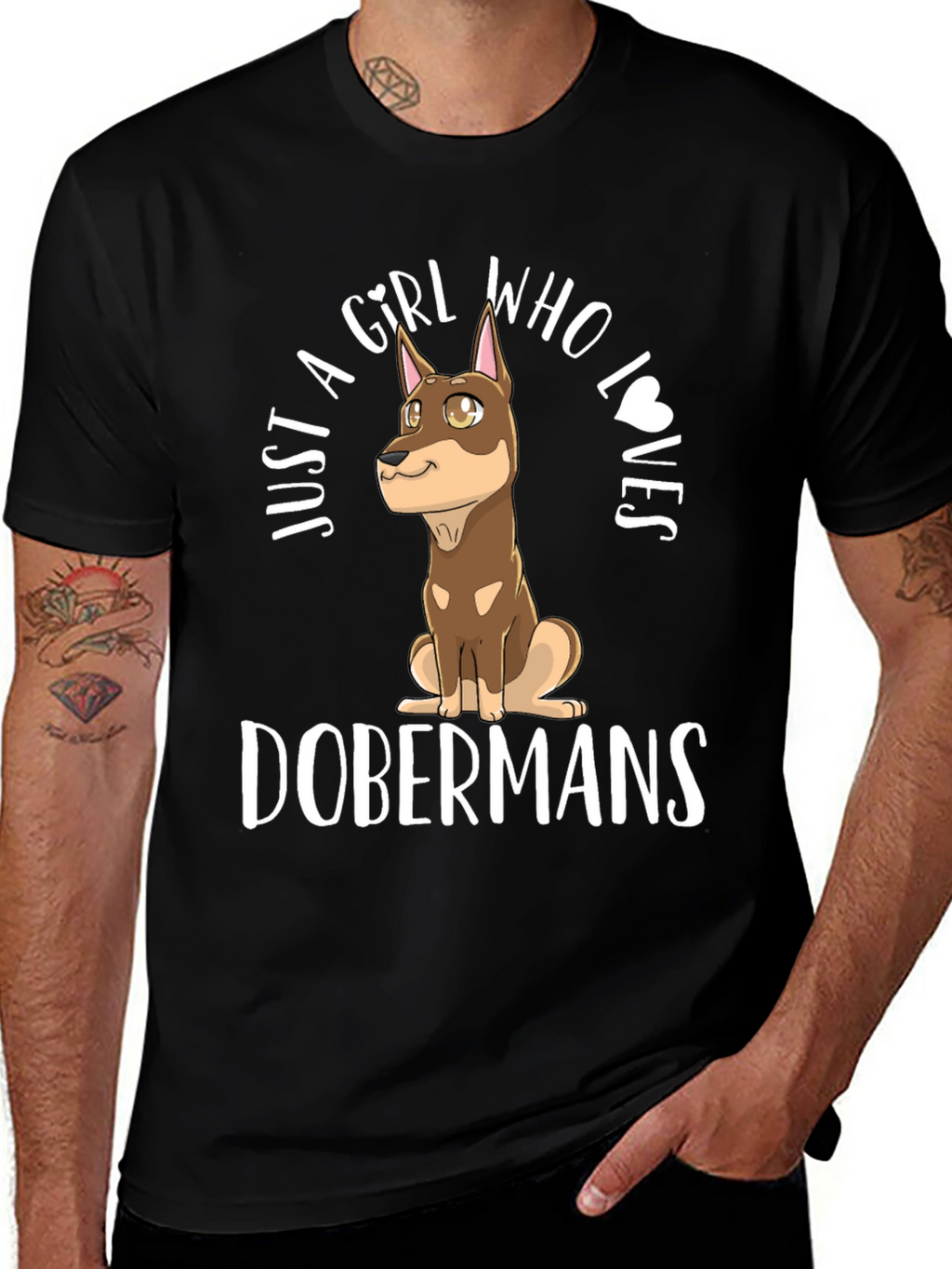 Doberman Girls T-Shirt - Dog Lover Tee