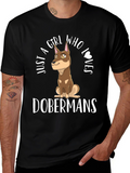 Doberman Girls T-Shirt - Dog Lover Tee