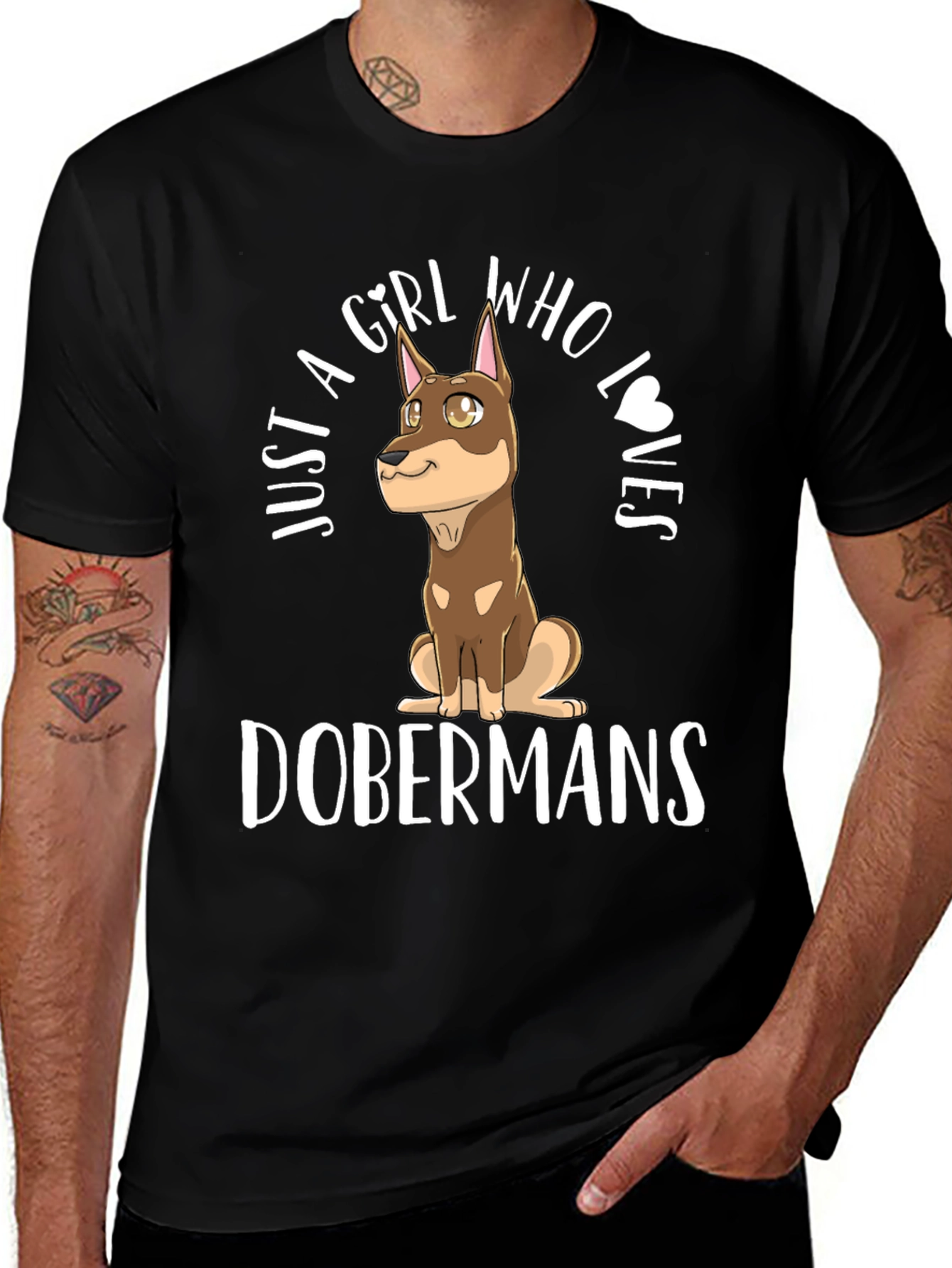 Doberman Girls T-Shirt - Dog Lover Tee