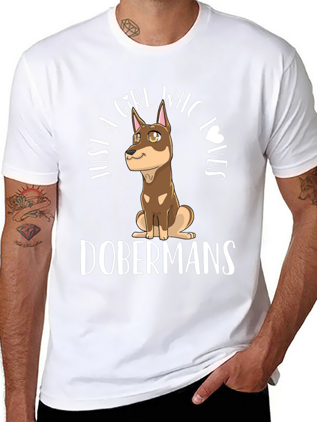 Doberman Girls T-Shirt - Dog Lover Tee