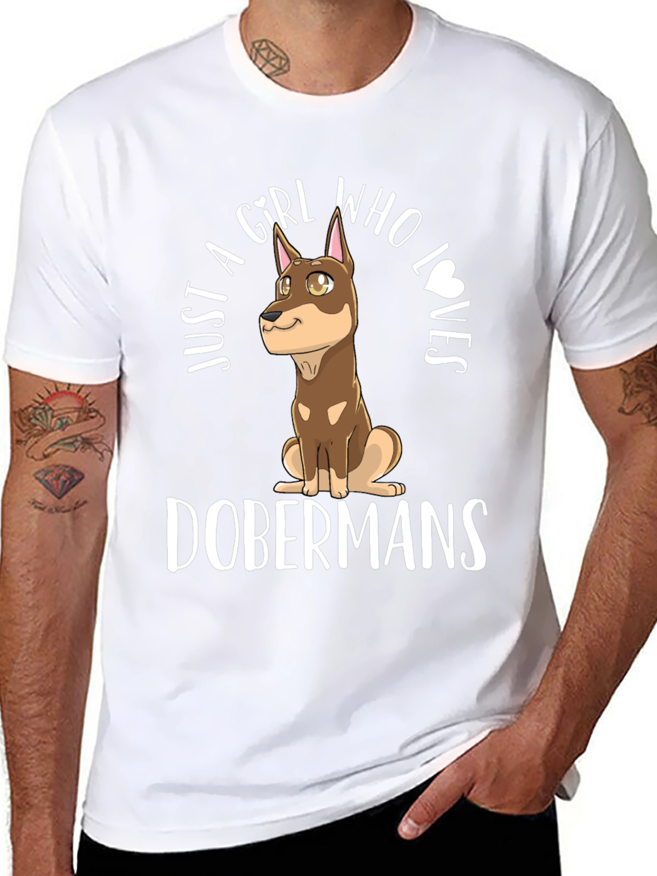 Doberman Girls T-Shirt - Dog Lover Tee