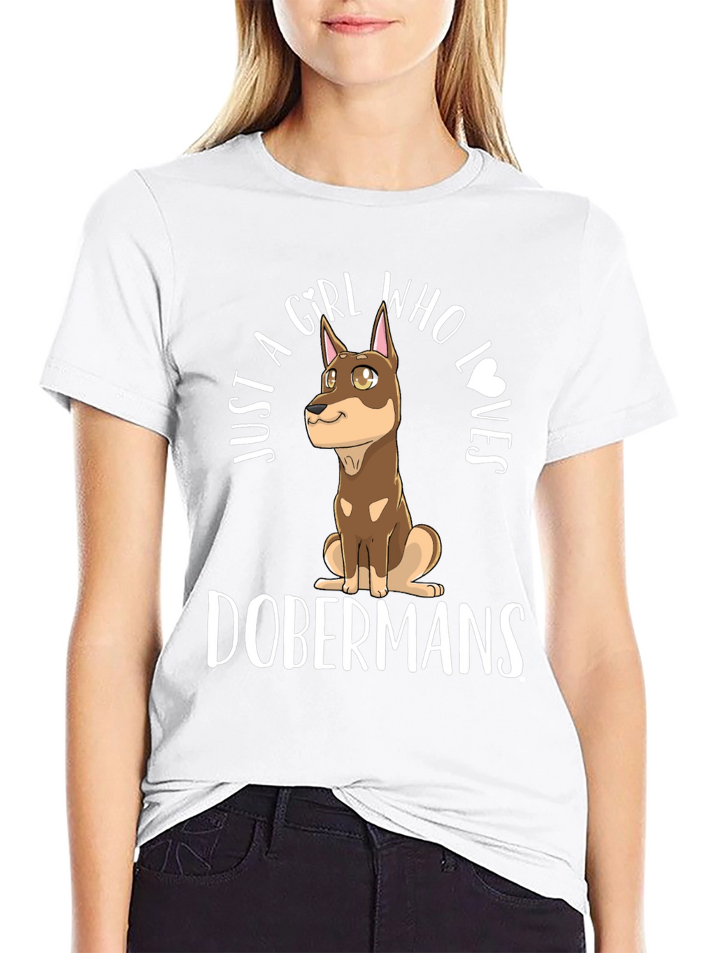 Doberman Girls T-Shirt - Dog Lover Tee