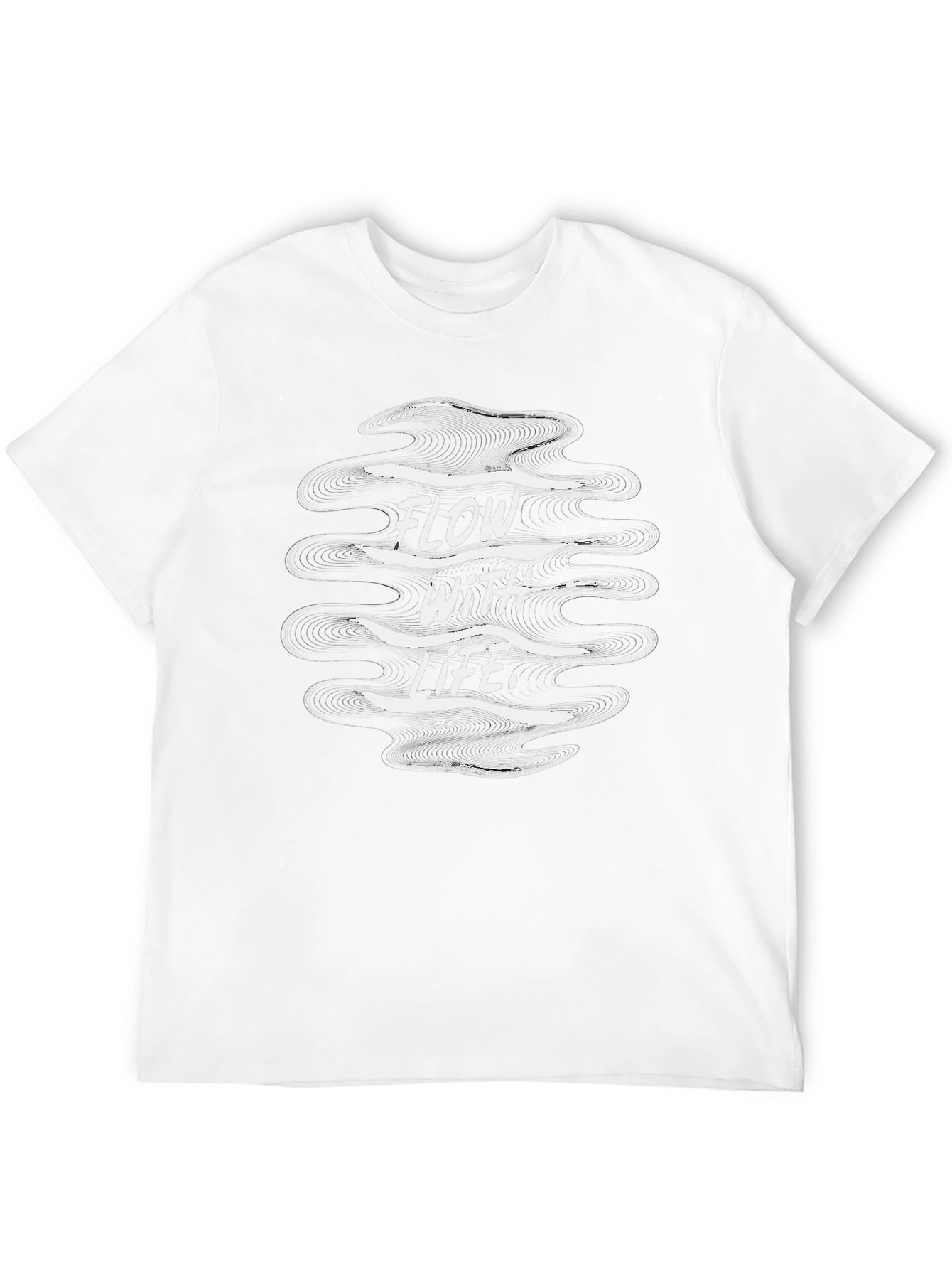 Flow With Life Black Graphic Tee