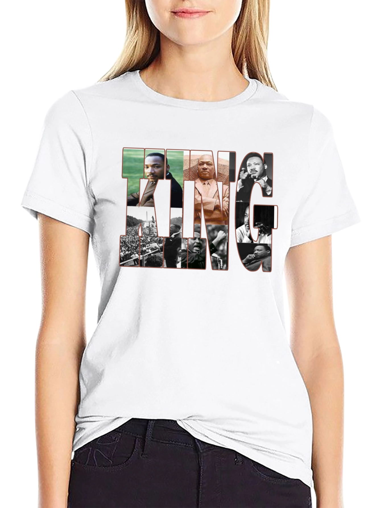 Martin Luther King Graphic Tee - Black