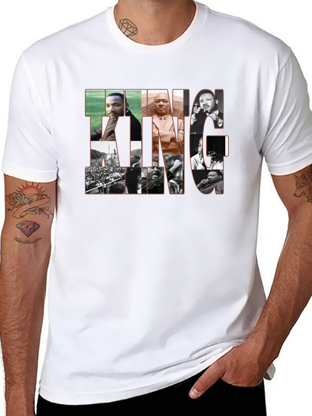 Martin Luther King Graphic Tee - Black