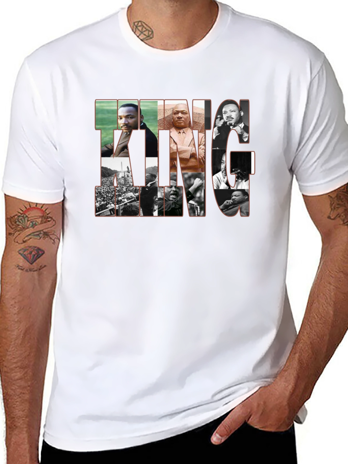 Martin Luther King Graphic Tee - Black