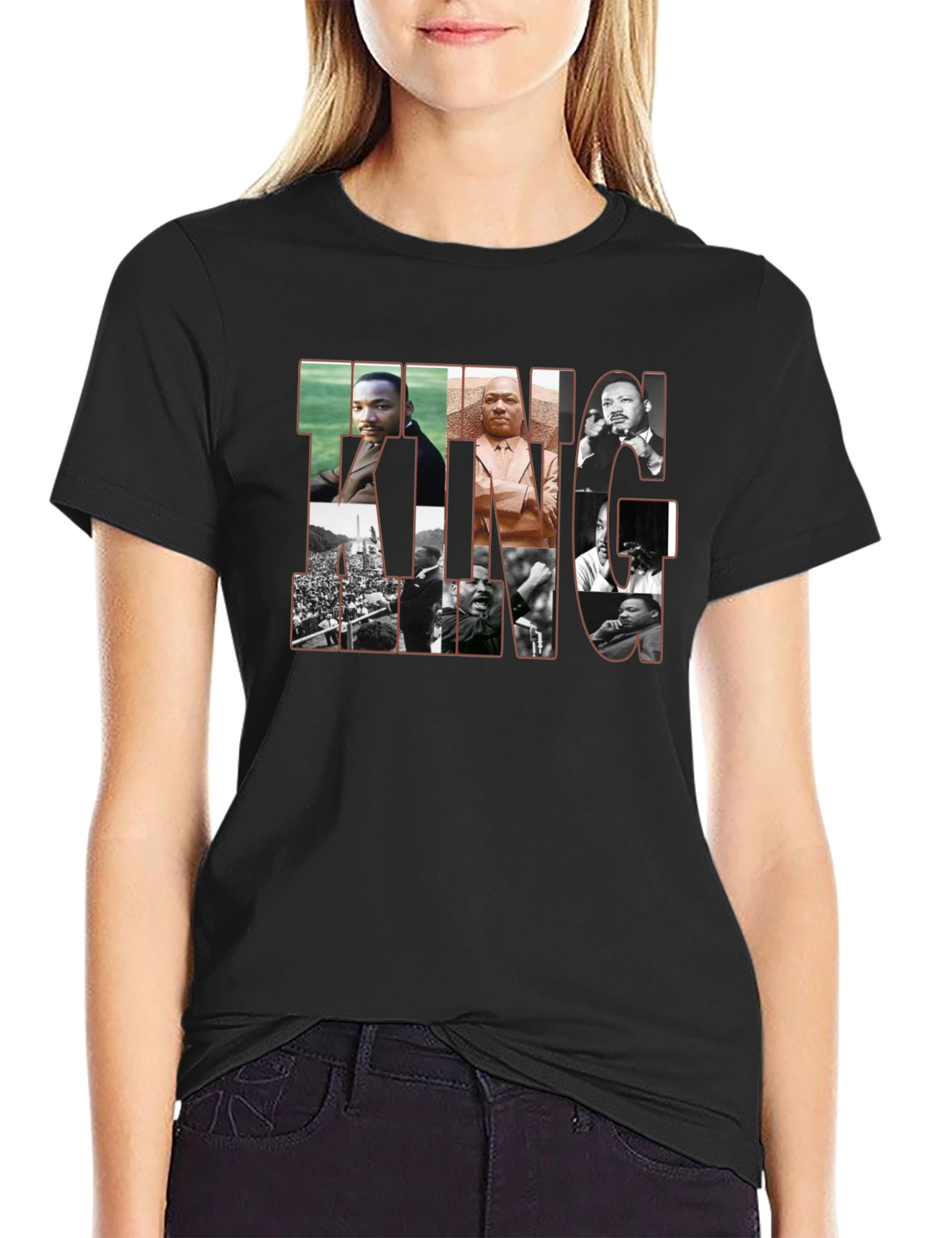 Martin Luther King Graphic Tee - Black