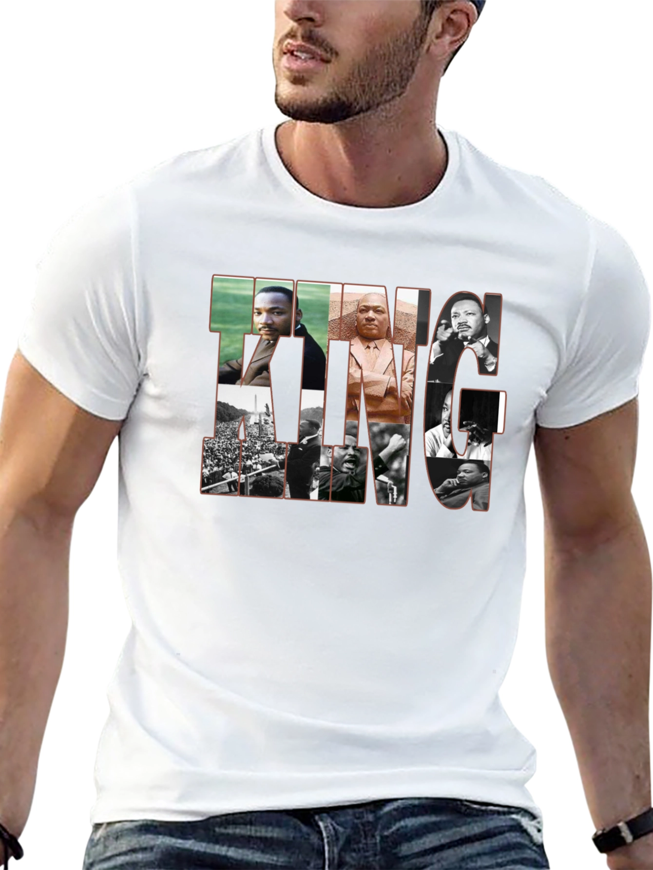 Martin Luther King Graphic Tee - Black