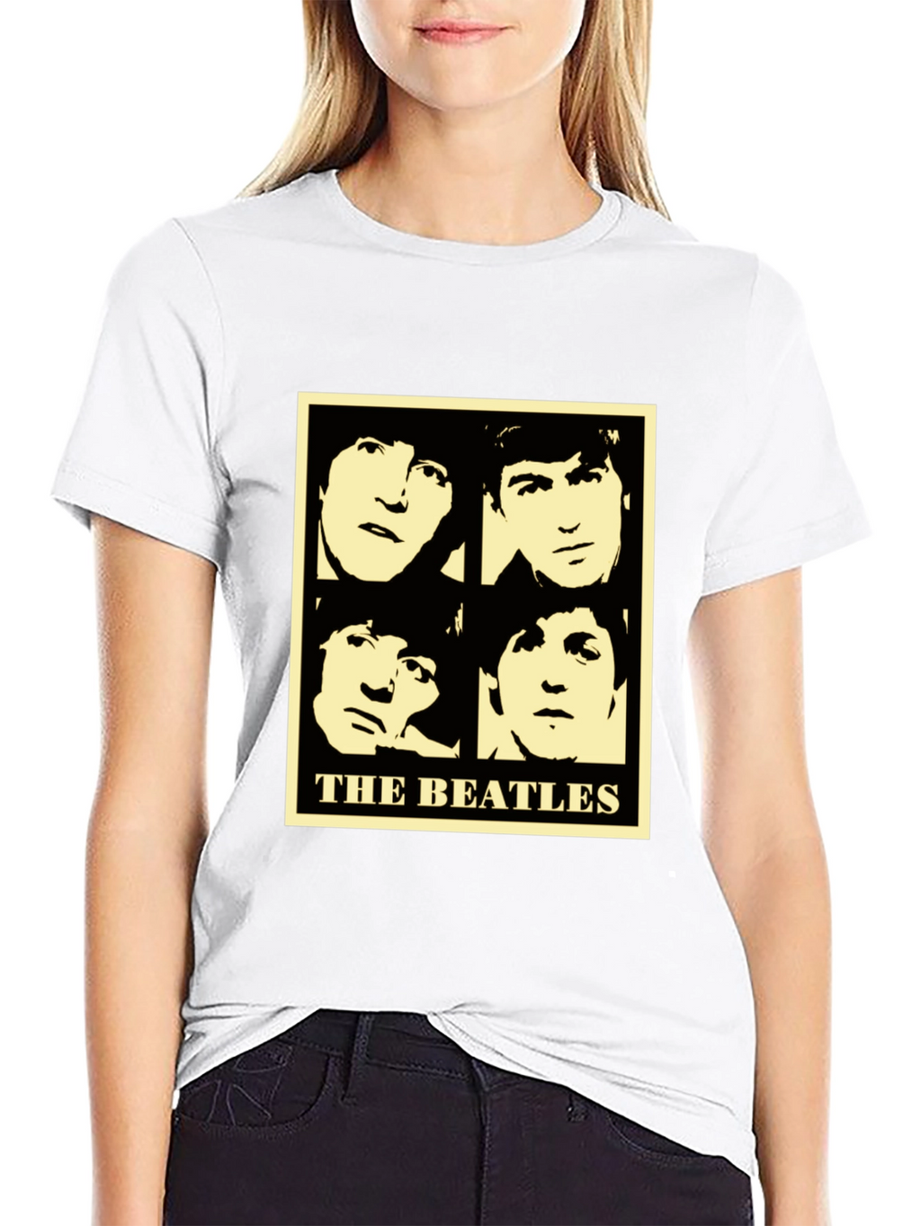 The Beatles Retro Graphic Tee - Black