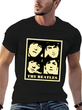 The Beatles Retro Graphic Tee - Black