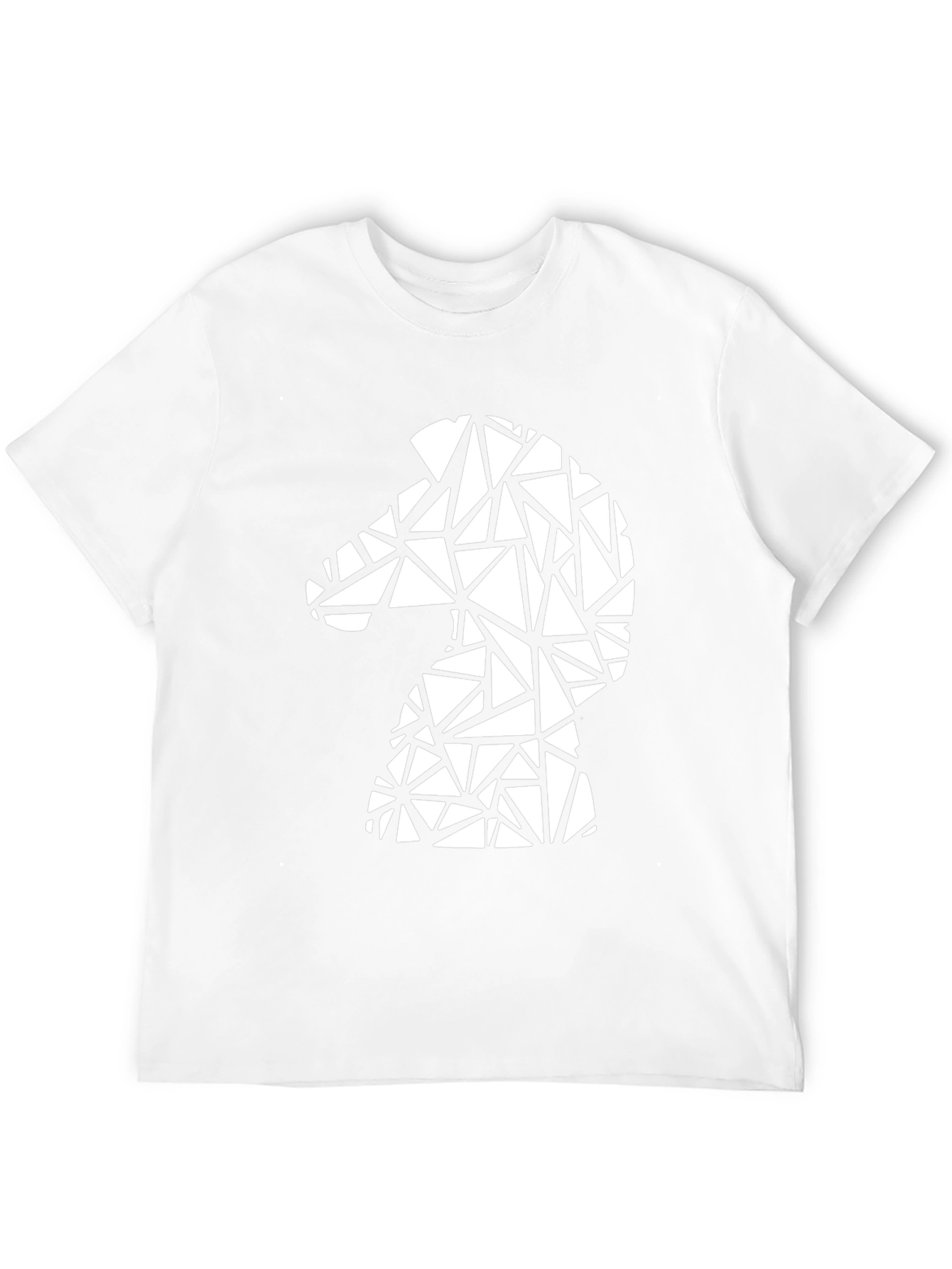 Geometric Knight Graphic Tee - Stylish Chess Shirt